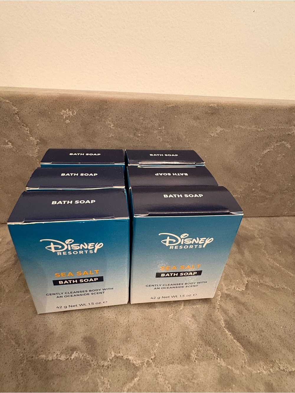 Disney Sea Salt Bath Soap - Blue and White Packaging Lot of 6